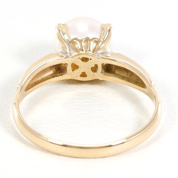 14K Yellow Gold Pearl Ring for Women - Elegant Pearl Jewelry for Wedding, Anniversary & Special Occasions