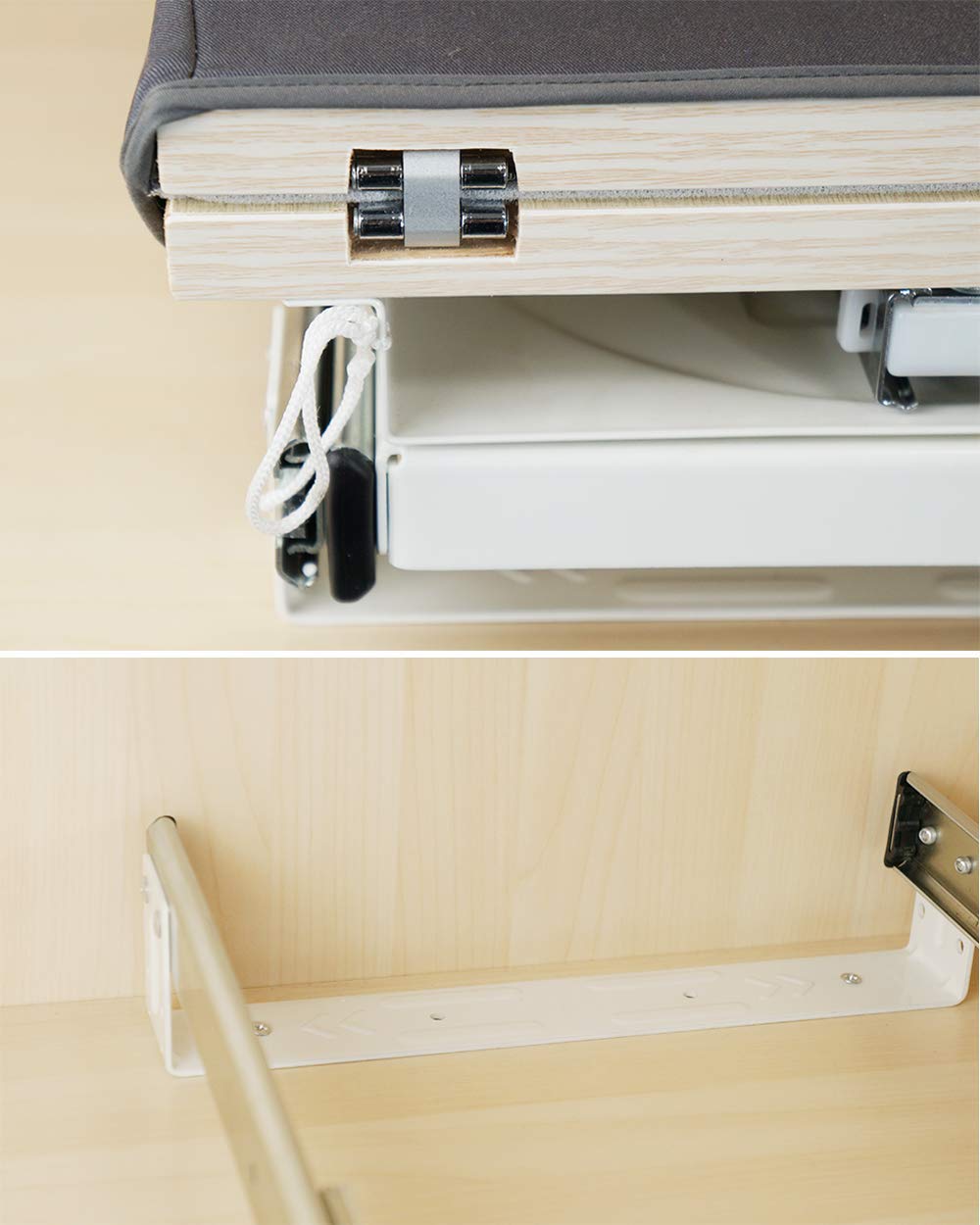 SAROSORA Retractable Ironing Board - Space Saving Pull-Out Cabinet Ironing Board for Closet, Easy to Install, Durable Foldable Design (Navy Blue) - Perfect for Small Apartments, Laundry Rooms & Home Organization