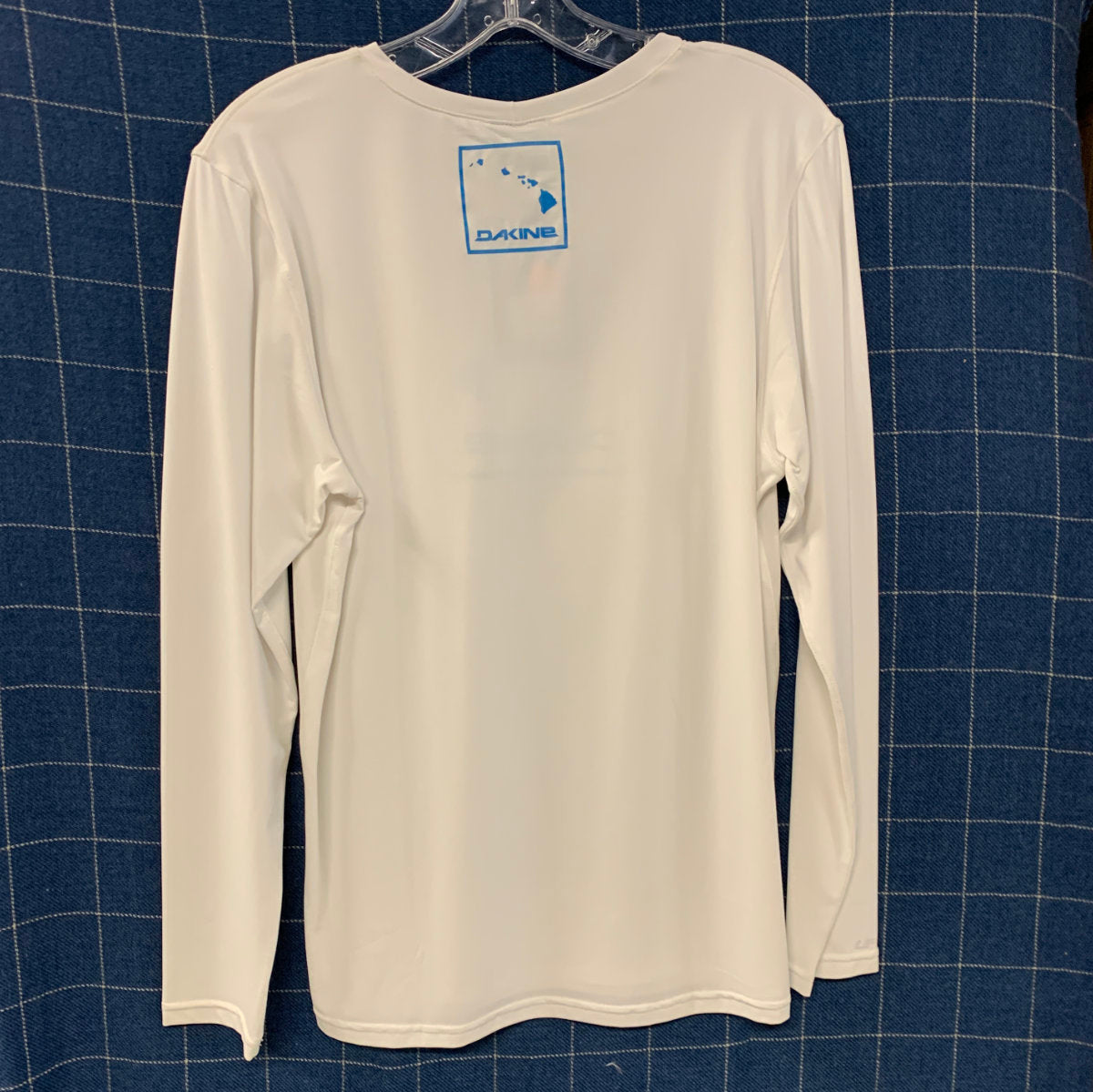 Men's Rash Guard Long Sleeve UV Protection Swim Shirt - Dakine H2O Loose Fit White for Surfing, Swimming & Water Sports