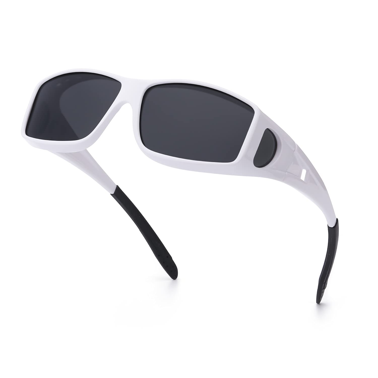 Polarized Wrap Around Sunglasses for Men & Women - Fit Over Glasses with UV400 Protection - Perfect for Driving, Fishing & Outdoor Activities