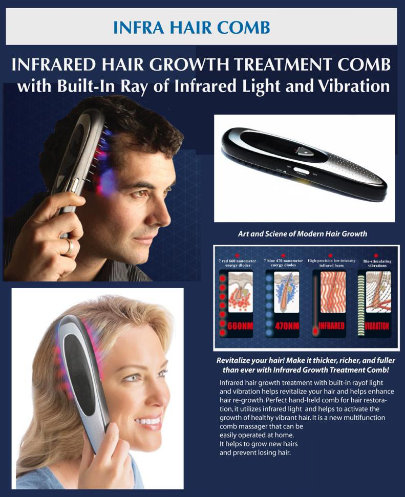 IGIA Scalp Massage Brush for Hair Growth - Electric Light Therapy Hair Brush with 3D Kneading Nodes for Thicker, Healthier Hair - Perfect for Home Use, Relaxation & Hair Care Routine