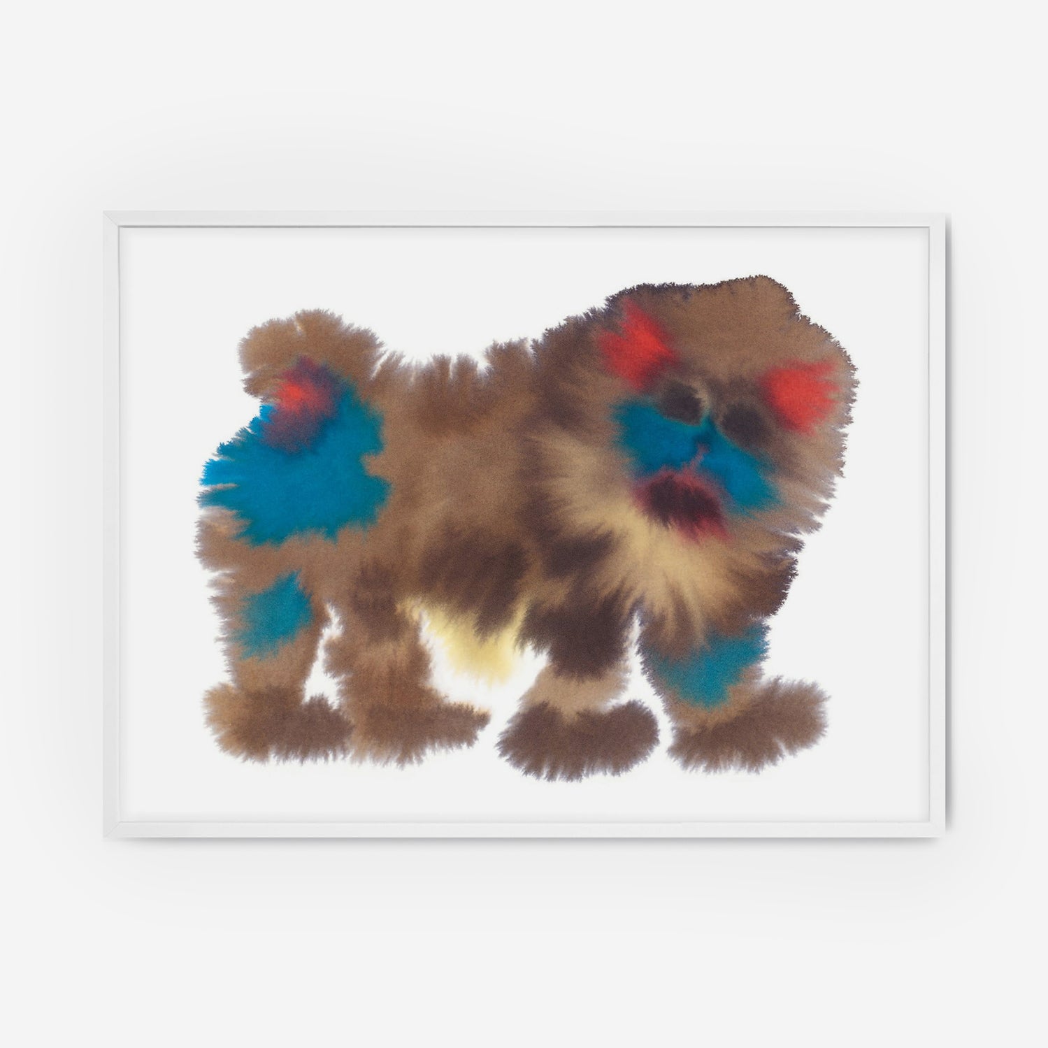 Mandrill White Frame - Premium Aesthetic Wall Art for Home & Office Decor | Perfect for Living Room, Bedroom, and Workspace