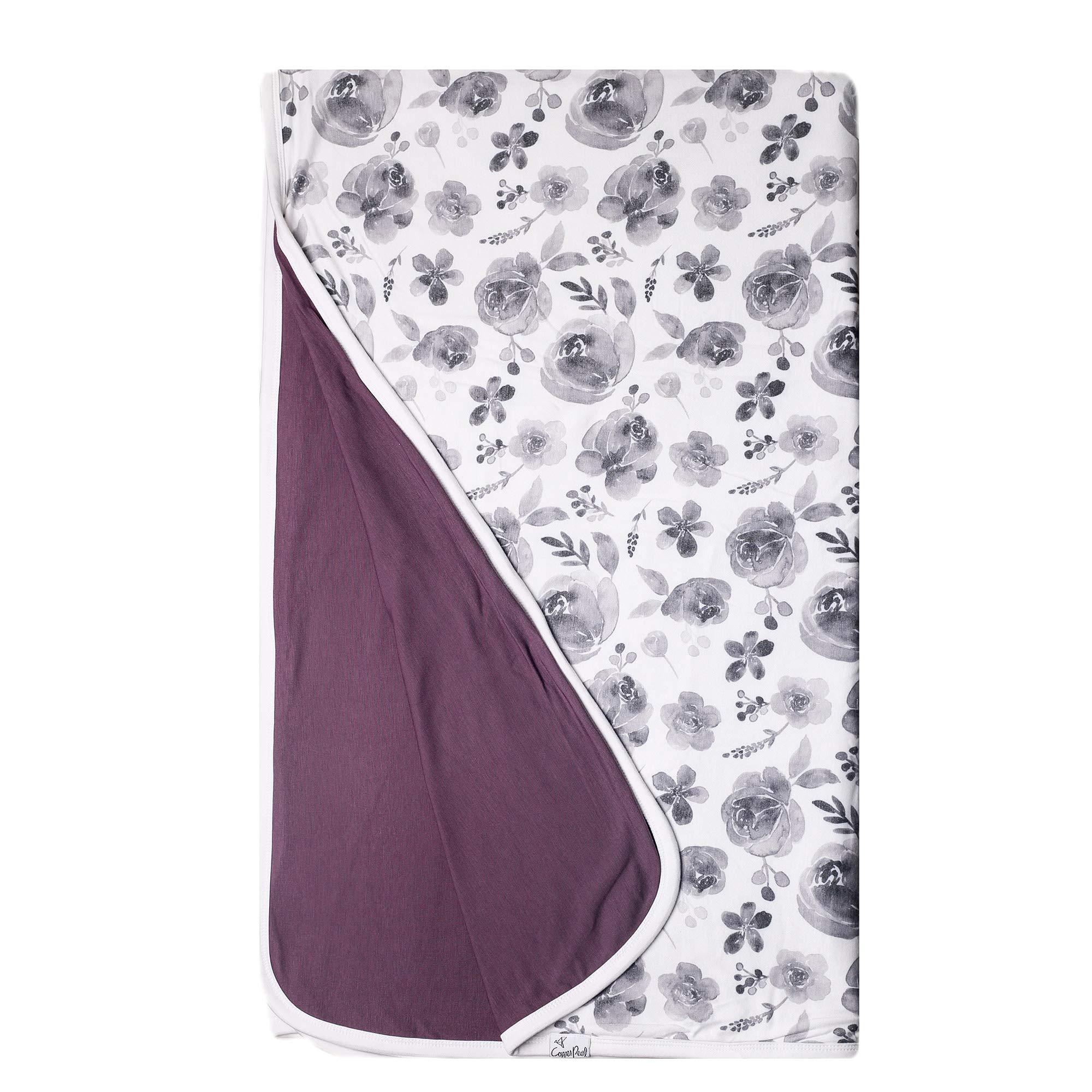 Copper Pearl Jumbo 3-Layer Baby Blanket - Ultra Soft & Breathable Baby Quilt for Boys & Girls | Premium Polyester/Rayon Toddler Blanket (46x46 Inches) | Perfect for Newborns, Swaddling, Stroller & Nursery Decor | Rowan Collection