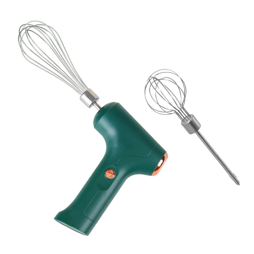 UPKOCH Cordless Electric Hand Mixer - USB Rechargeable Handheld Egg Beater with Detachable Whisks, Lightweight Portable Mixer for Baking, Cooking, Whipping Cream & Dough - Perfect for Home Kitchen, Cake Decorating & DIY Desserts