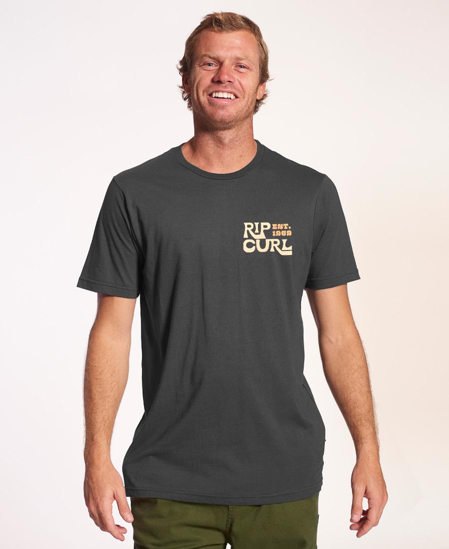 Rip Curl Men's Classic Relaxed Fit T-Shirt - Soft Cotton Casual Tee for Everyday Wear, Surfing & Beach Outfits