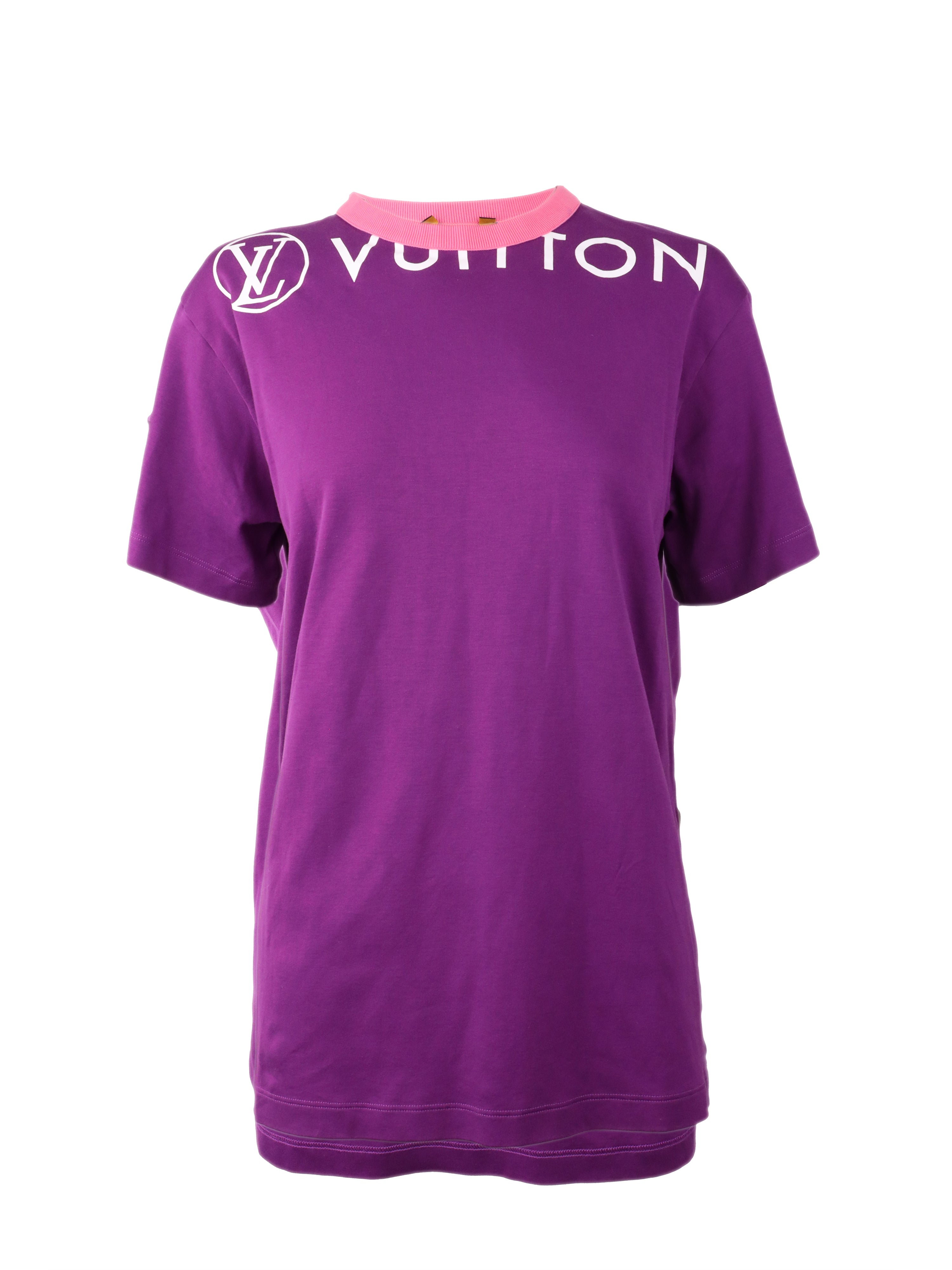 Louis Vuitton Purple Cotton T-Shirt for Men - Luxury Casual Wear | Perfect for Date Nights & Weekend Outings