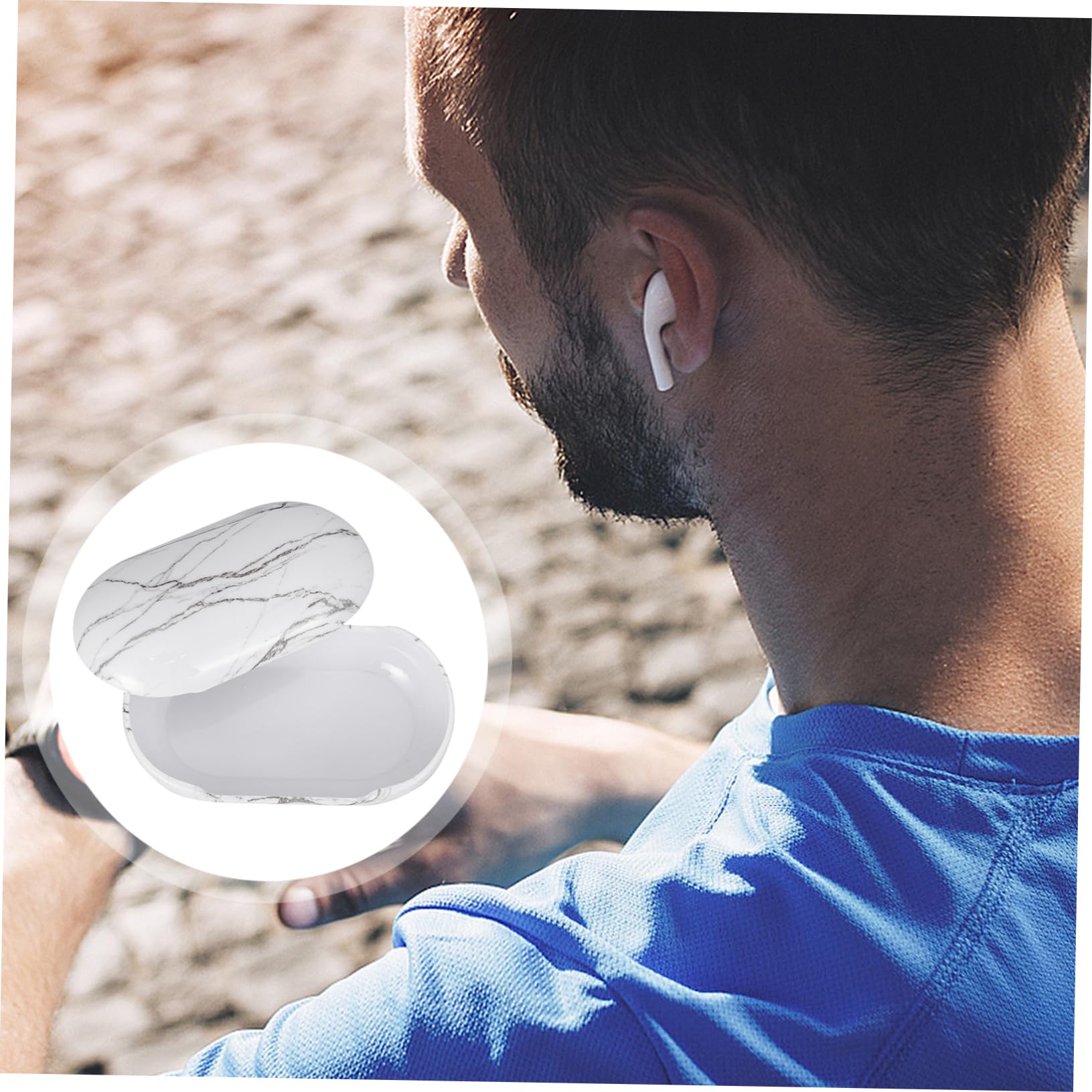 Homoyoyo Protective Headphone Case - Shockproof & Anti-Fall Headset Storage Cover for Travel, Gym, and Office Use - White (1 Pack)