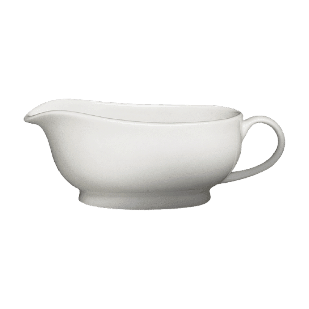 Cameo Dynasty 11 Oz Porcelain Gravy Boat with Handle - Elegant Serving Dish for Thanksgiving, Holiday Dinners & Special Occasions