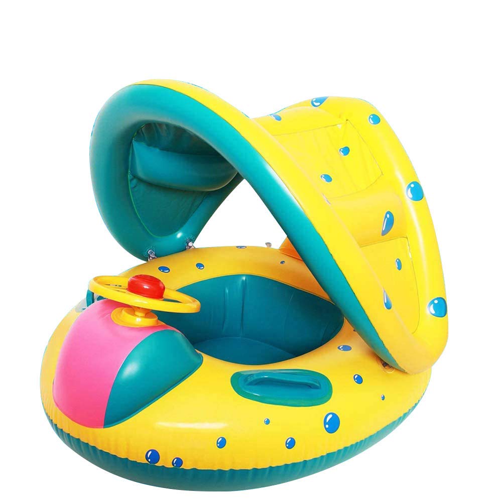 Here Fashion Baby Pool Float - Inflatable Swimming Ring for Infants & Toddlers - Safe & Fun Water Play for Pools, Lakes, and Beaches