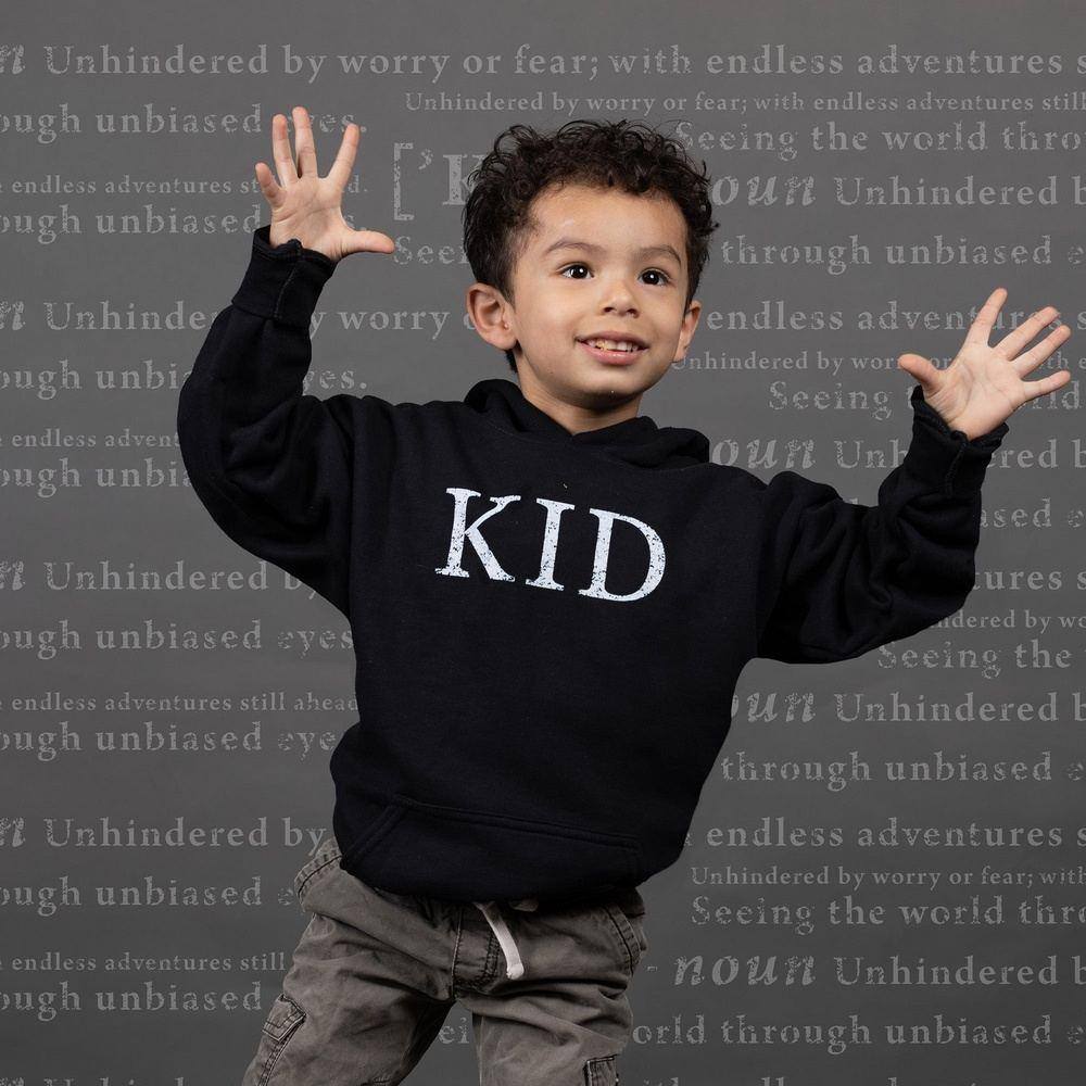 Youth Kids' Defined Hoodie - Black | Trendy & Comfortable Pullover for Boys & Girls | Perfect for School, Sports & Casual Outings