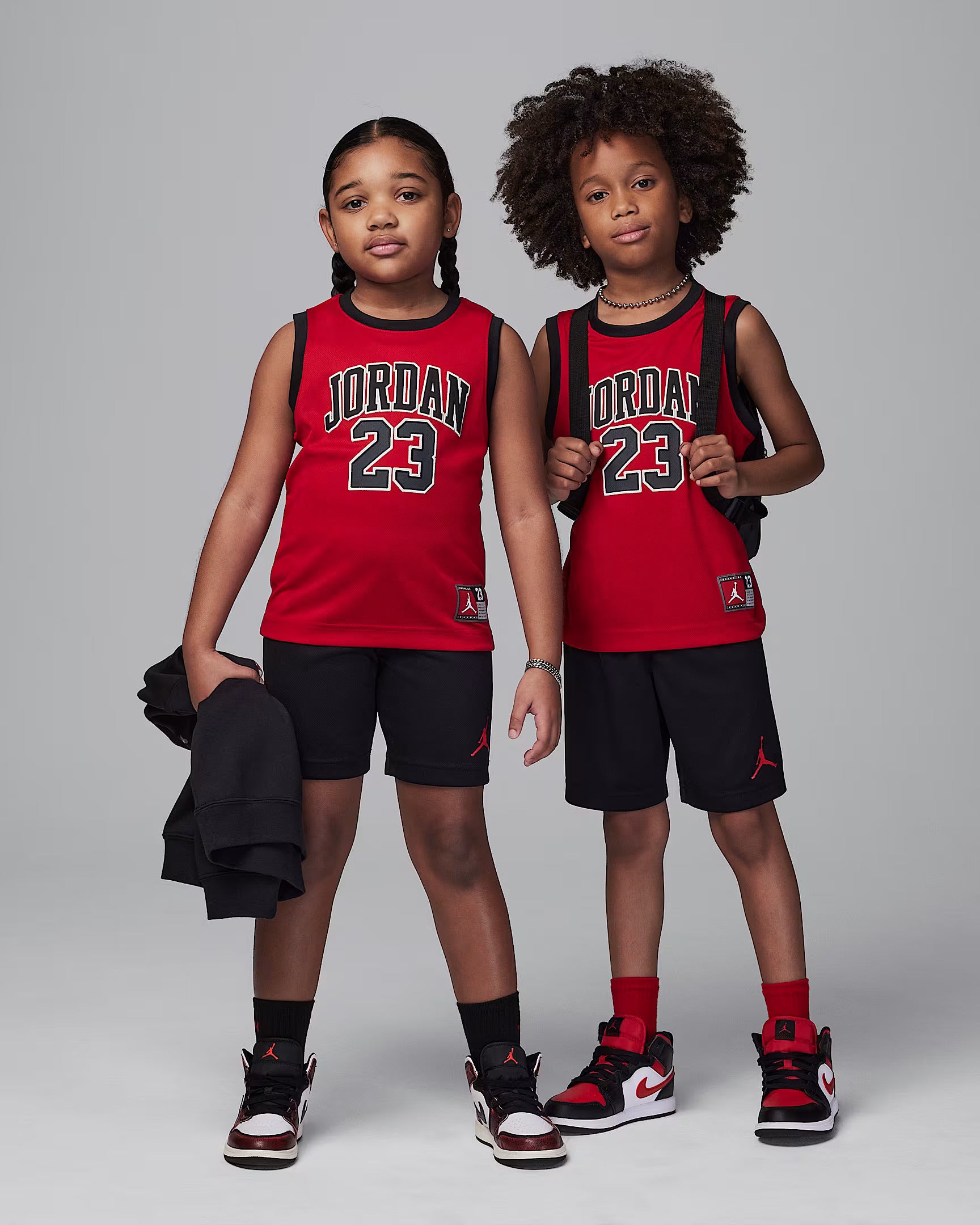 Jordan® 23 Little Kids' Basketball Jersey Set - Official NBA Replica for Boys & Girls - Perfect for Games, Practice, and Fan Outfits