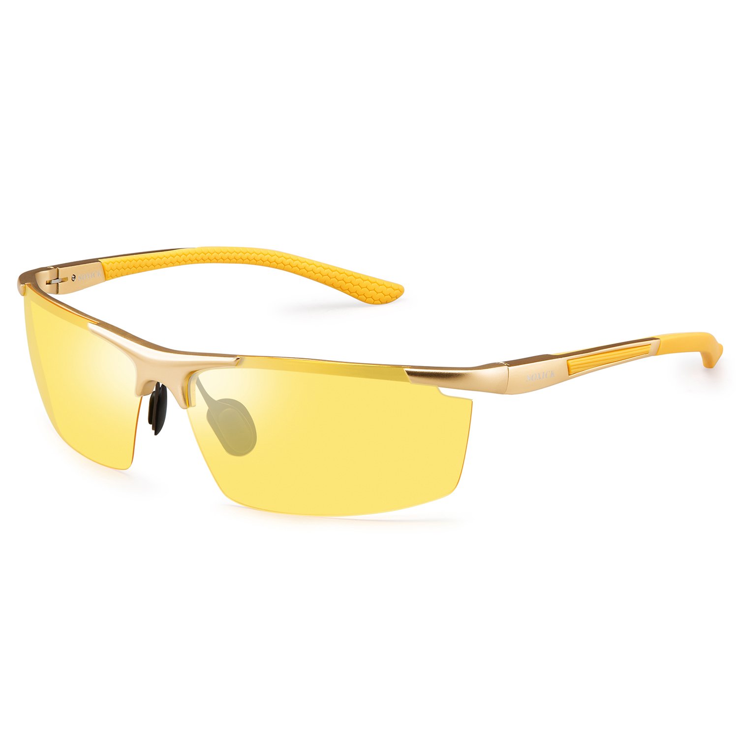**Polarized Night Vision Driving Glasses for Men & Women – Anti-Glare, UV Protection, Yellow Lens – Ideal for Night Driving, Safety Work, and Outdoor Activities**