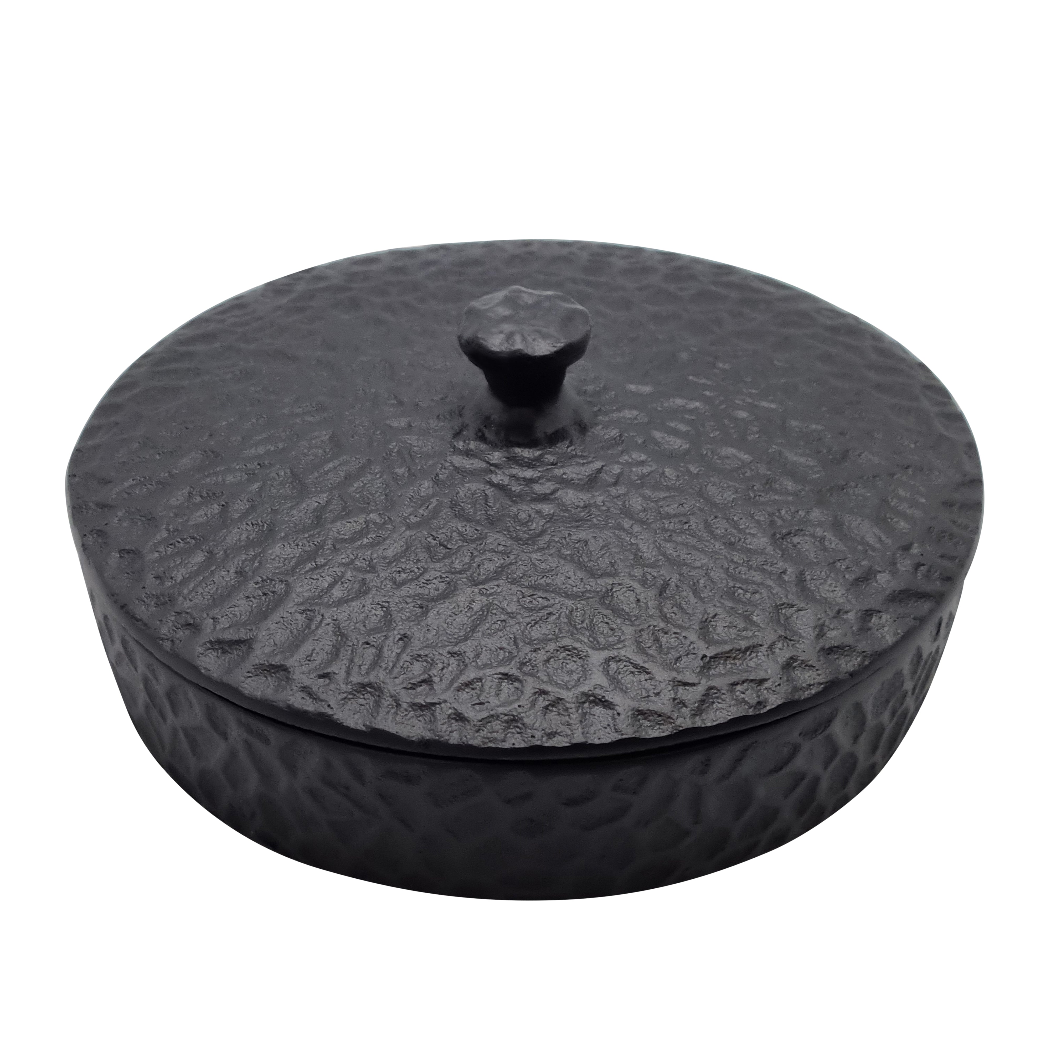 Bernice Round Storage Box 20x20x9cm - Black Organizer for Home, Office & Closet - Perfect for Storing Jewelry, Crafts & Accessories