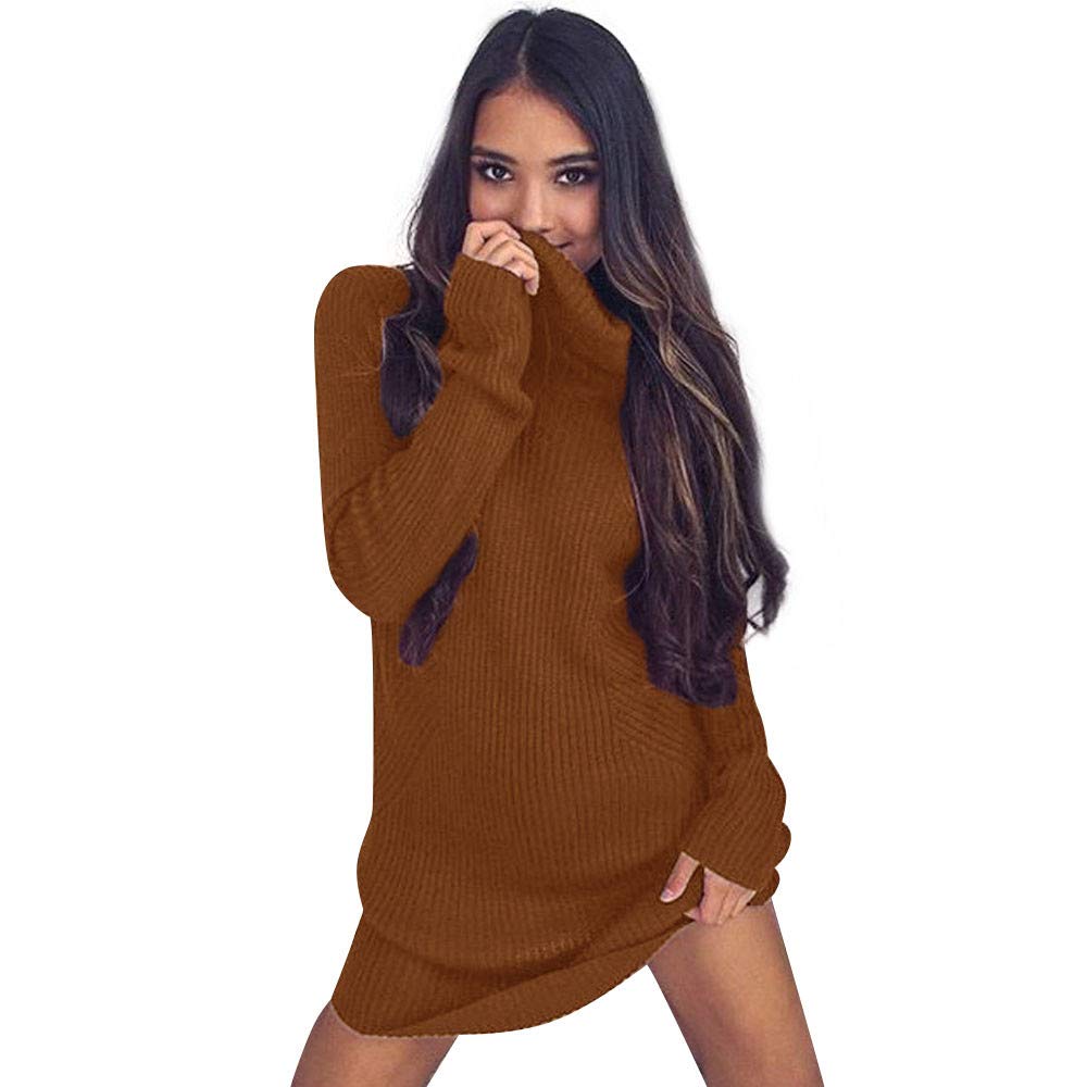 ZEFOTIM Women's Casual Long Sleeve Turtleneck Sweater - Soft Knit Pullover Jumper Blouse for Fall & Winter | Perfect for Office, Date Night and Weekend Outfits