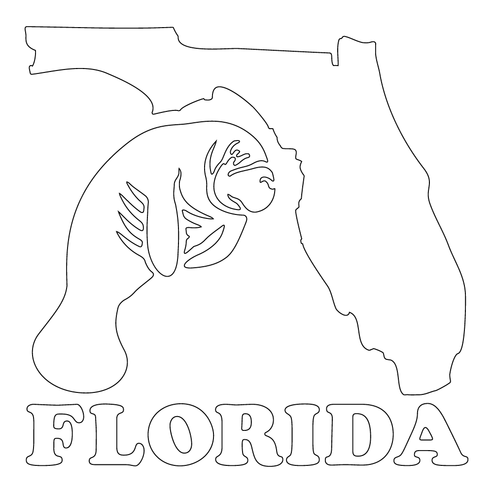108 Florida Manatee Stickers 5x5 Inches - Waterproof Vinyl Decals for Laptops, Water Bottles & Scrapbooking - Perfect for Marine Life Enthusiasts