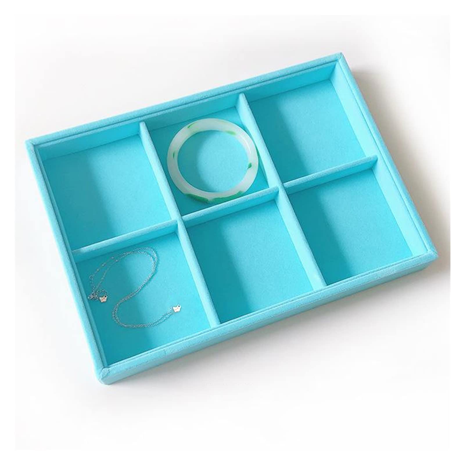 Jewelry Organizer Storage Box - Ring, Necklace, Earrings & Bangle Display Case with Trays | Perfect for Jewelry Showcase, Retail Store Display & Home Organization (Color: B)