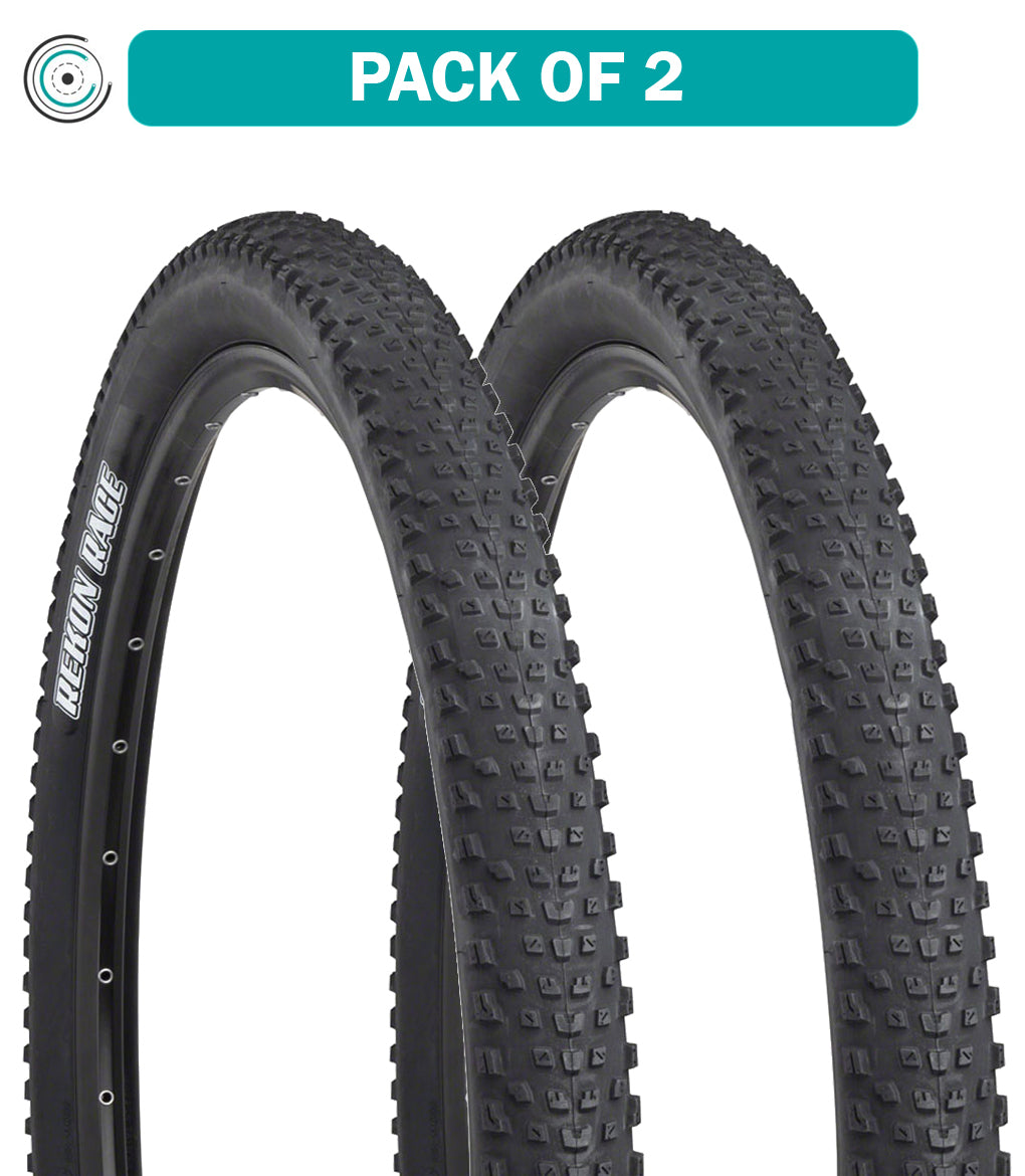 Maxxis Rekon Race Bike Tires - 2 Pack, 27.5 x 2.25 Inch, Clincher, Wire Bead, Black (TB00326900) - Perfect for Mountain Biking, Trail Riding & Off-Road Adventures