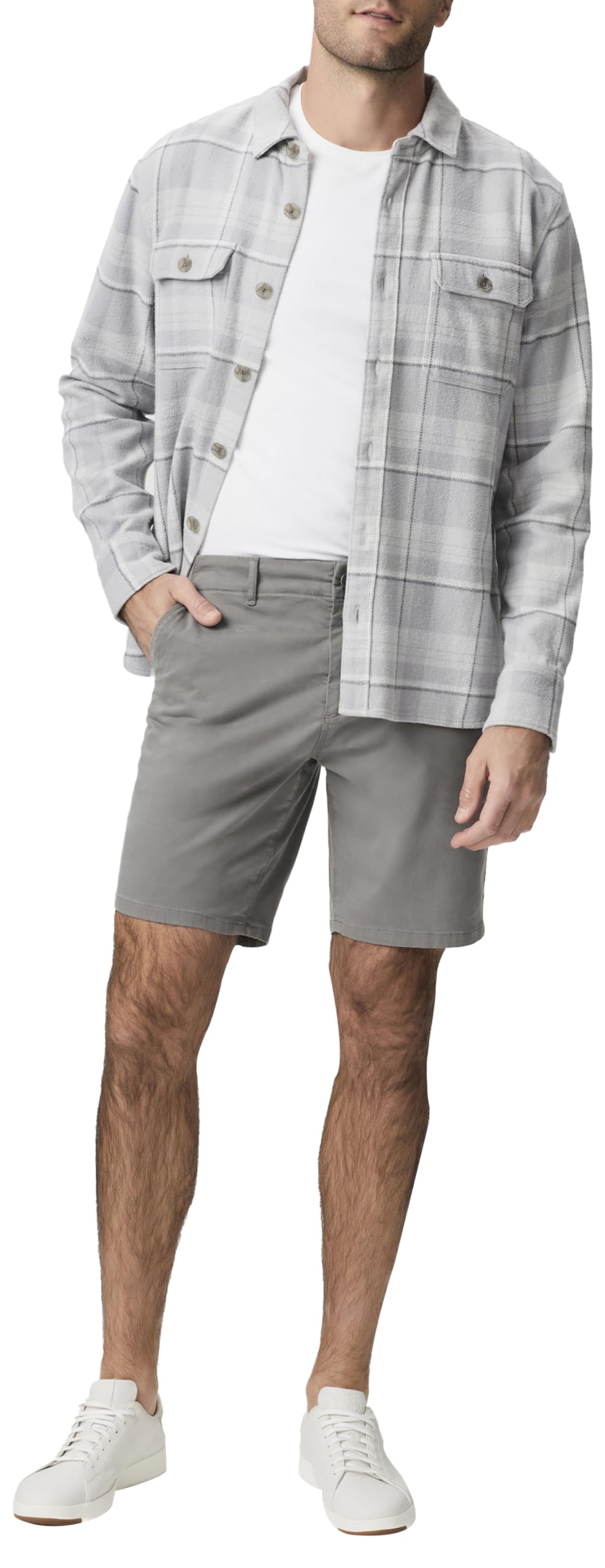 PAIGE Men's Phillips Stretch Sateen Shorts 8.75