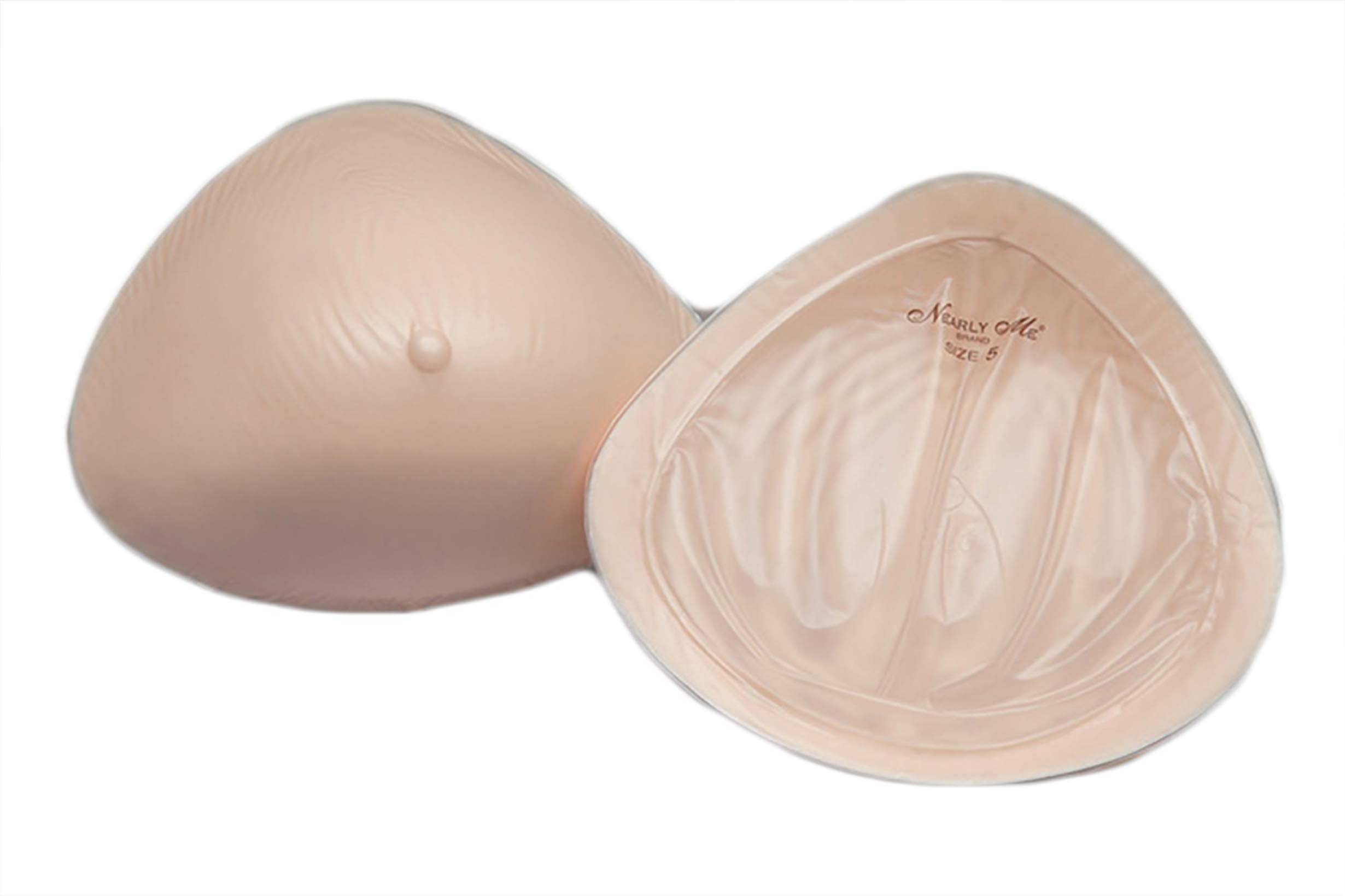 Extra Lightweight Silicone Breast Form with Flowable Clear Back - Comfortable & Natural Look for Mastectomy, Crossdressing, and Everyday Wear