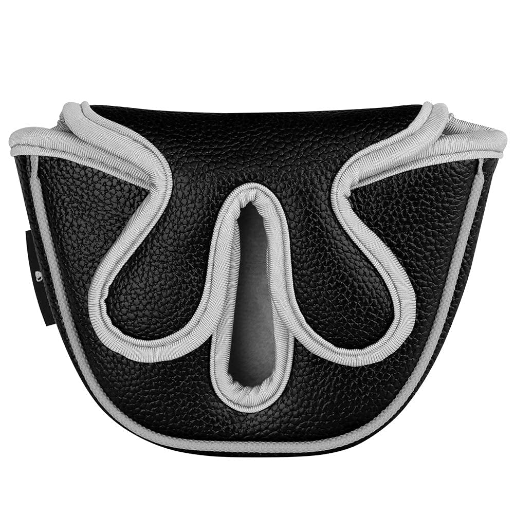 Premium Golf Putter Head Cover for Odyssey Backstryke Center Shaft - Mid Mallet Design with Big Teeth Pattern - Durable & Stylish Protection for Your Putter (Perfect for Golf Courses, Driving Ranges & Practice Sessions)