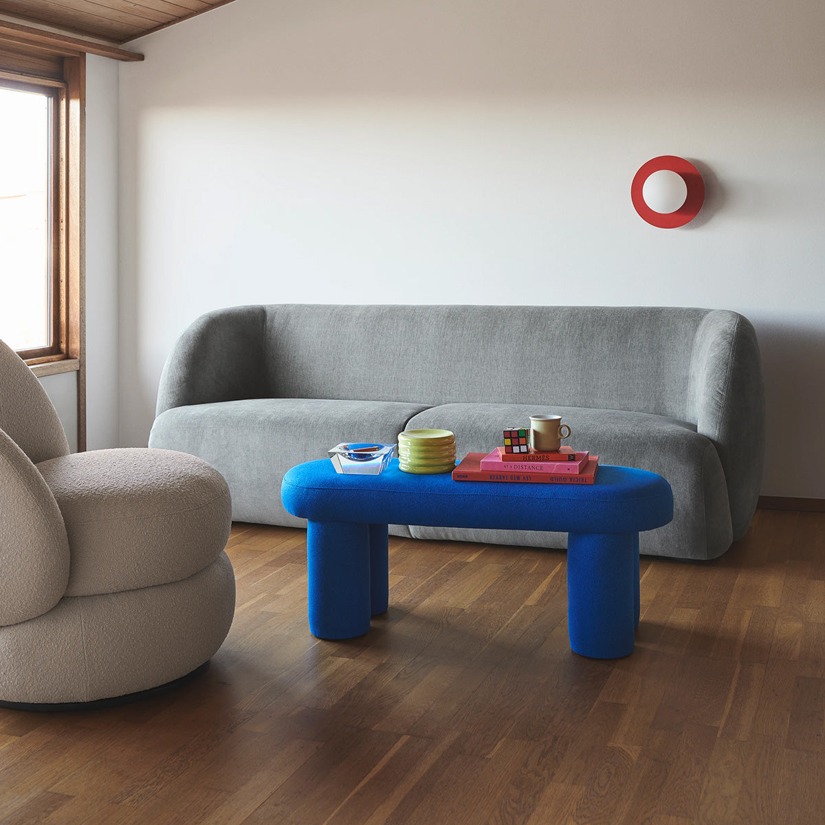 Charlie Fabric Bench - Stylish and Comfortable Upholstered Bench for Living Room, Bedroom, or Entryway | Perfect for Seating, Storage, and Home Decor