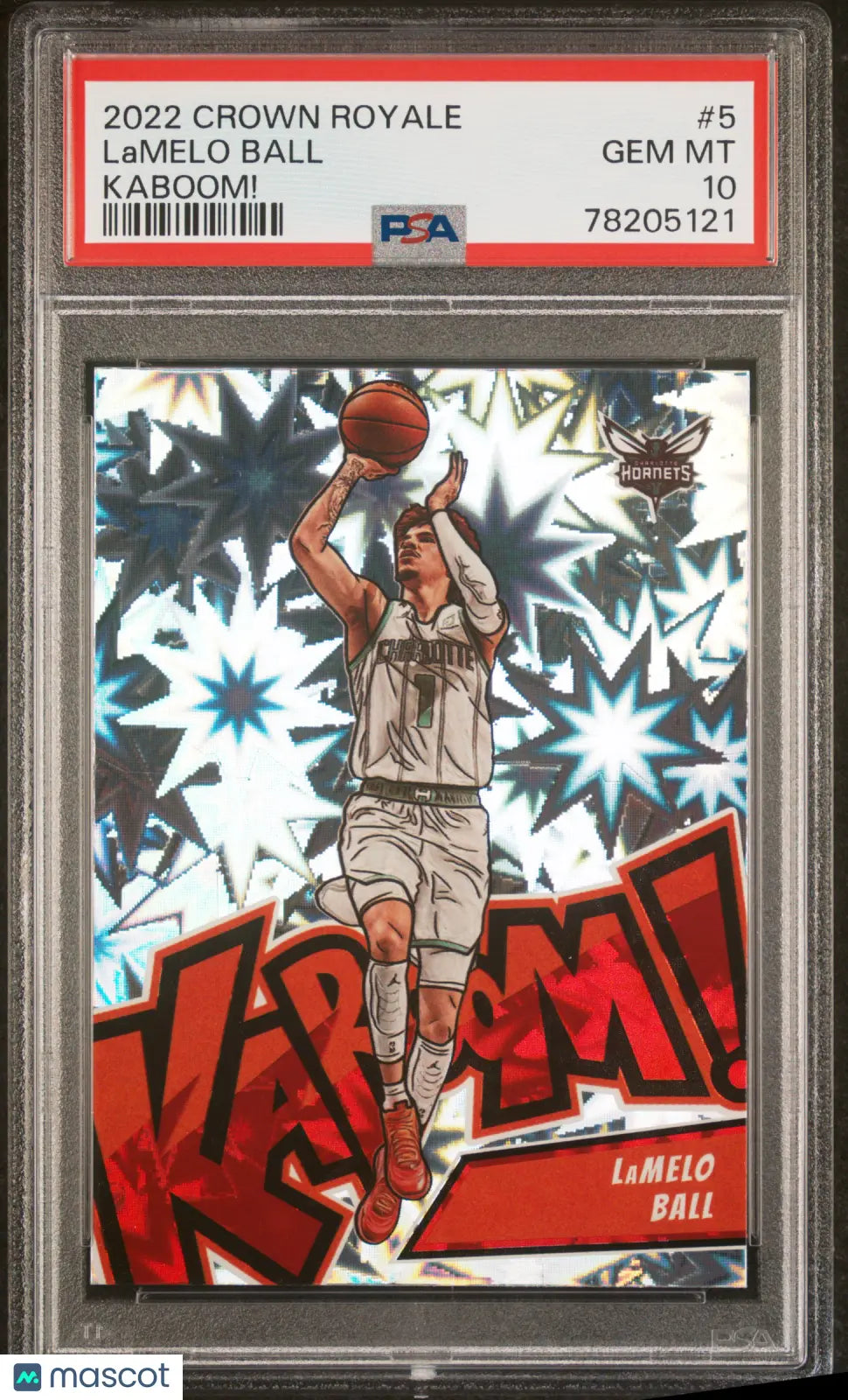2022 Panini Crown Royale Kaboom! Lamelo Ball #5 PSA 10 Graded Basketball Card - Perfect for Collectors & Sports Memorabilia Displays