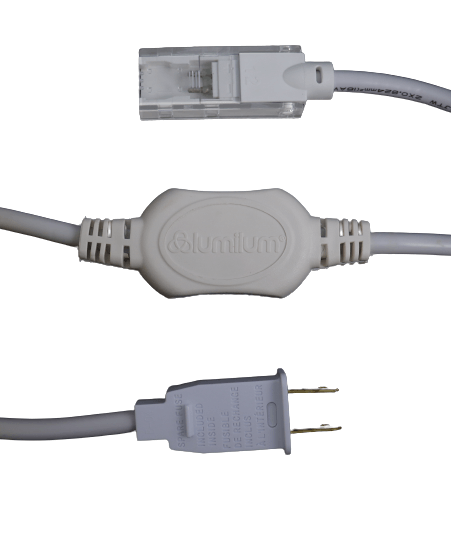 120V COB LED Strip Lights with Power Plug & Rectifier - Flexible Bright Lighting for Home, Office, and Commercial Spaces