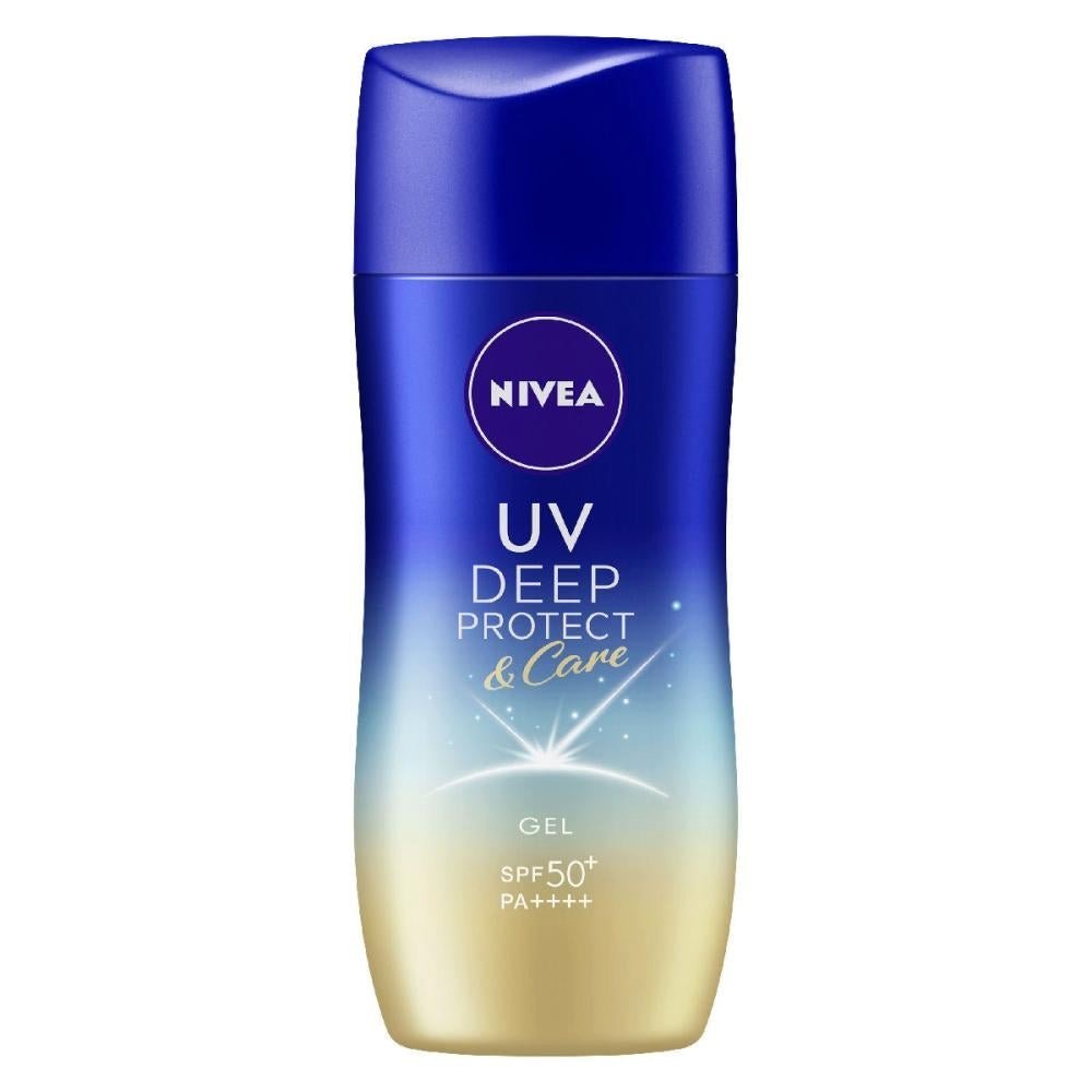 Nivea UV Deep Protect & Care Gel Sunscreen SPF50+ PA++++ 80g - Lightweight Sun Protection for Face & Body | Perfect for Outdoor Activities, Beach & Daily Use