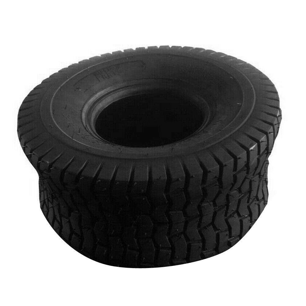 15x6.00-6 Tubeless Lawn Mower Tires - 4PR Load Range B Bias Tires for Garden Tractors, Golf Carts & Turf Equipment - Durable DIY Replacement Parts for Outdoor Maintenance & Landscaping