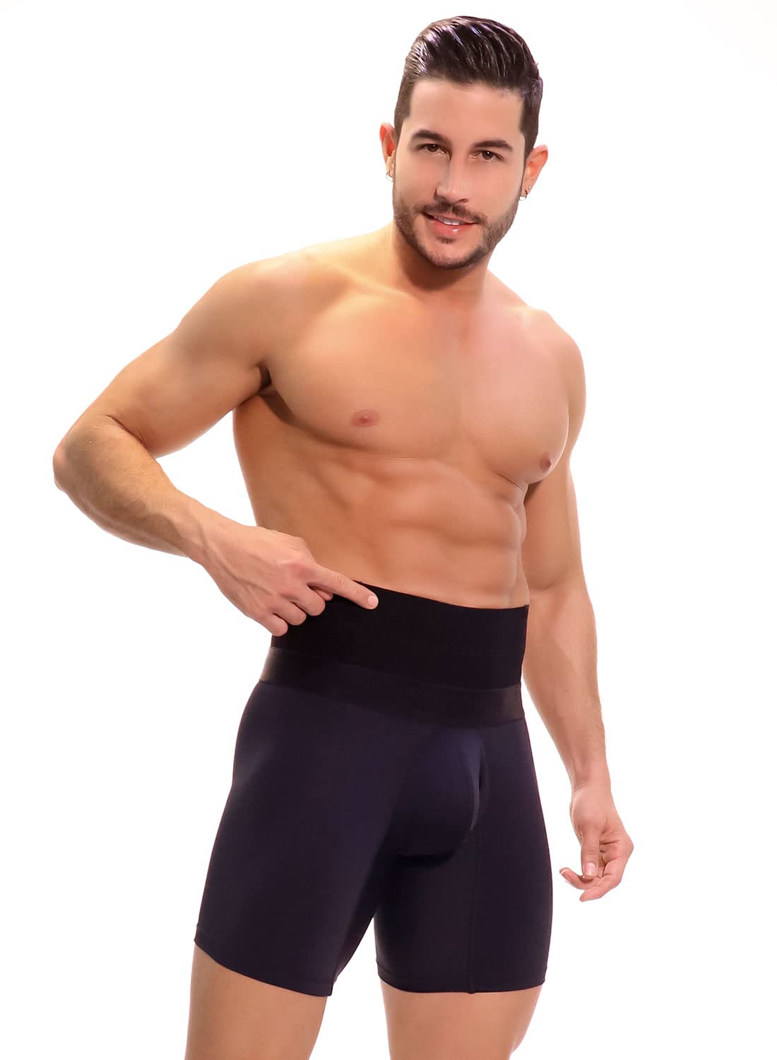 DELIÉ by Fajas Dprada Colombian Shapewear for Men - High Compression Slimming Boxer Briefs 15121 | Tummy Control & Waist Trainer Underwear for Workout, Post-Surgery & Everyday Wear