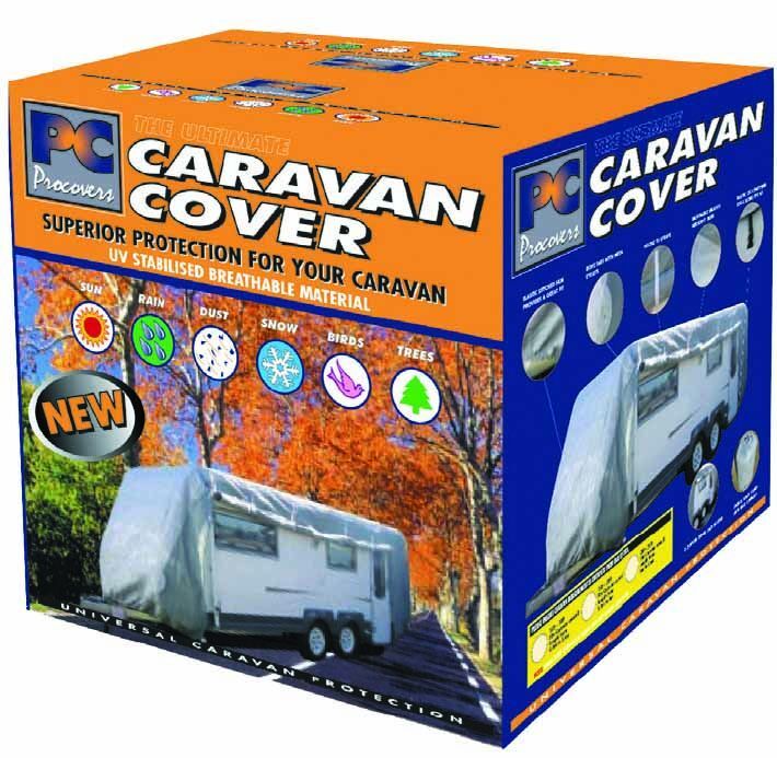 Heavy-Duty Waterproof Caravan Cover - Medium Size (Fits 5.4-6m/18-20ft, 6x2.6x2.38m) - UV Protection & All-Weather Protection for Travel Trailers, Campers & RVs - Perfect for Outdoor Storage & Winter Protection