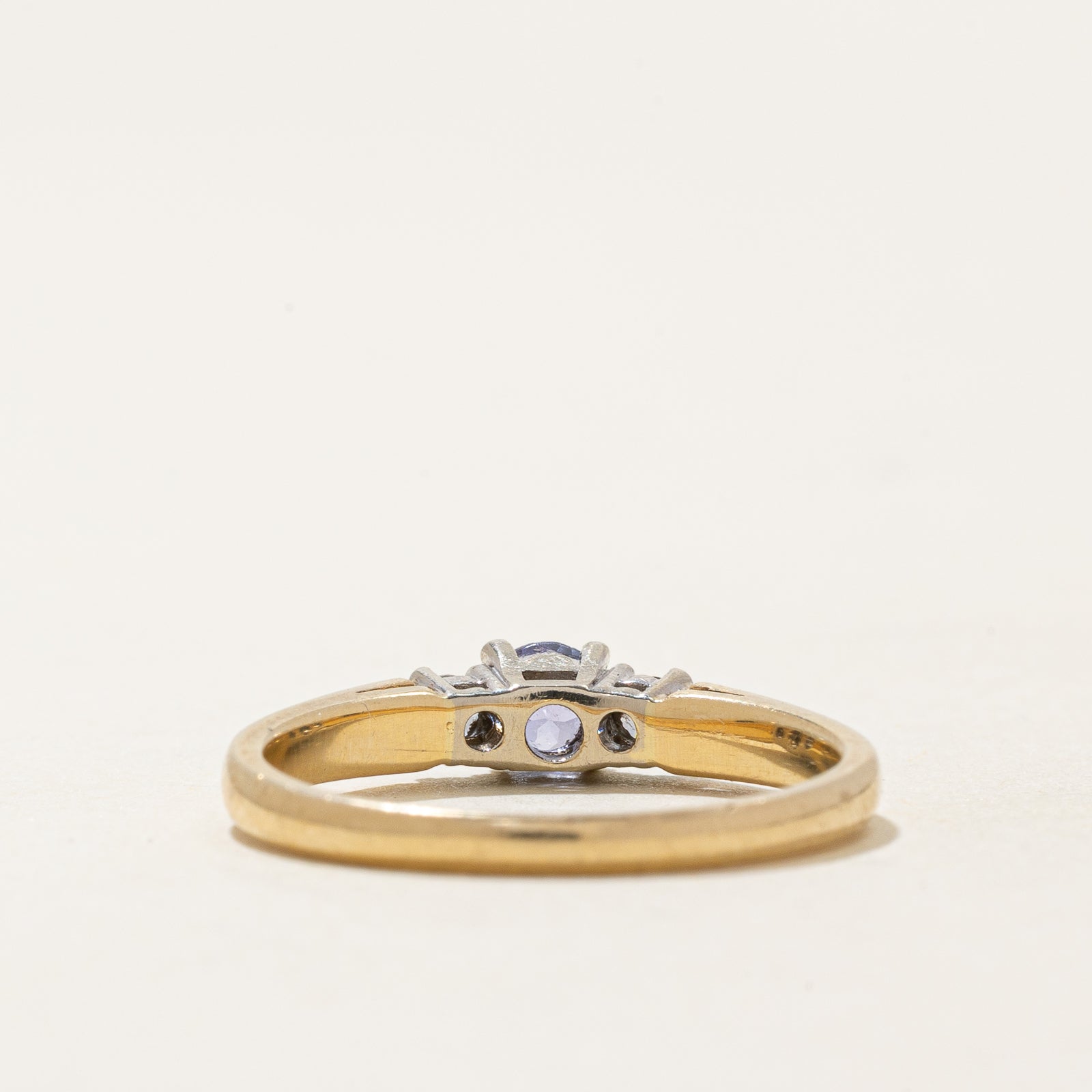 Exquisite 0.24ct Tanzanite & 0.10ct Diamond Ring - Size 6.5 | Elegant Engagement, Anniversary & Special Occasion Jewelry Gift for Women