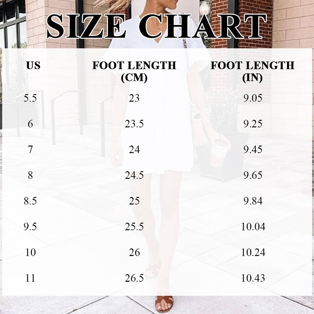 Women's Comfortable Leather H-Band Flat Sandals - Slip On Slides for Summer | Casual Walking, Beach Vacation & Everyday Wear
