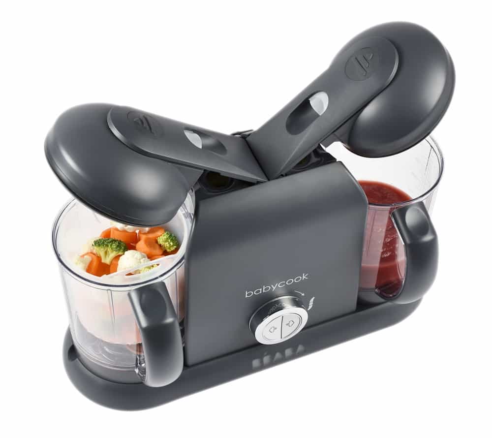 BEABA Babycook Duo Baby Food Maker - Steam Cooker & Blender for Homemade Purees - Perfect for Infants & Toddlers at Home or Travel