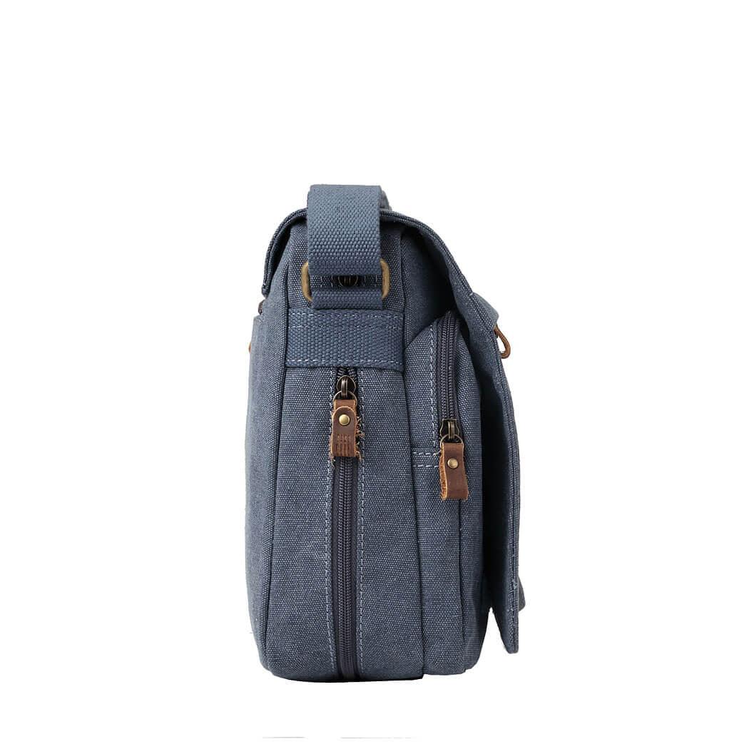 TRP0241 Troop London Classic Canvas Messenger Bag - Stylish & Durable Crossbody Bag for Men & Women - Perfect for Work, Travel & Everyday Use