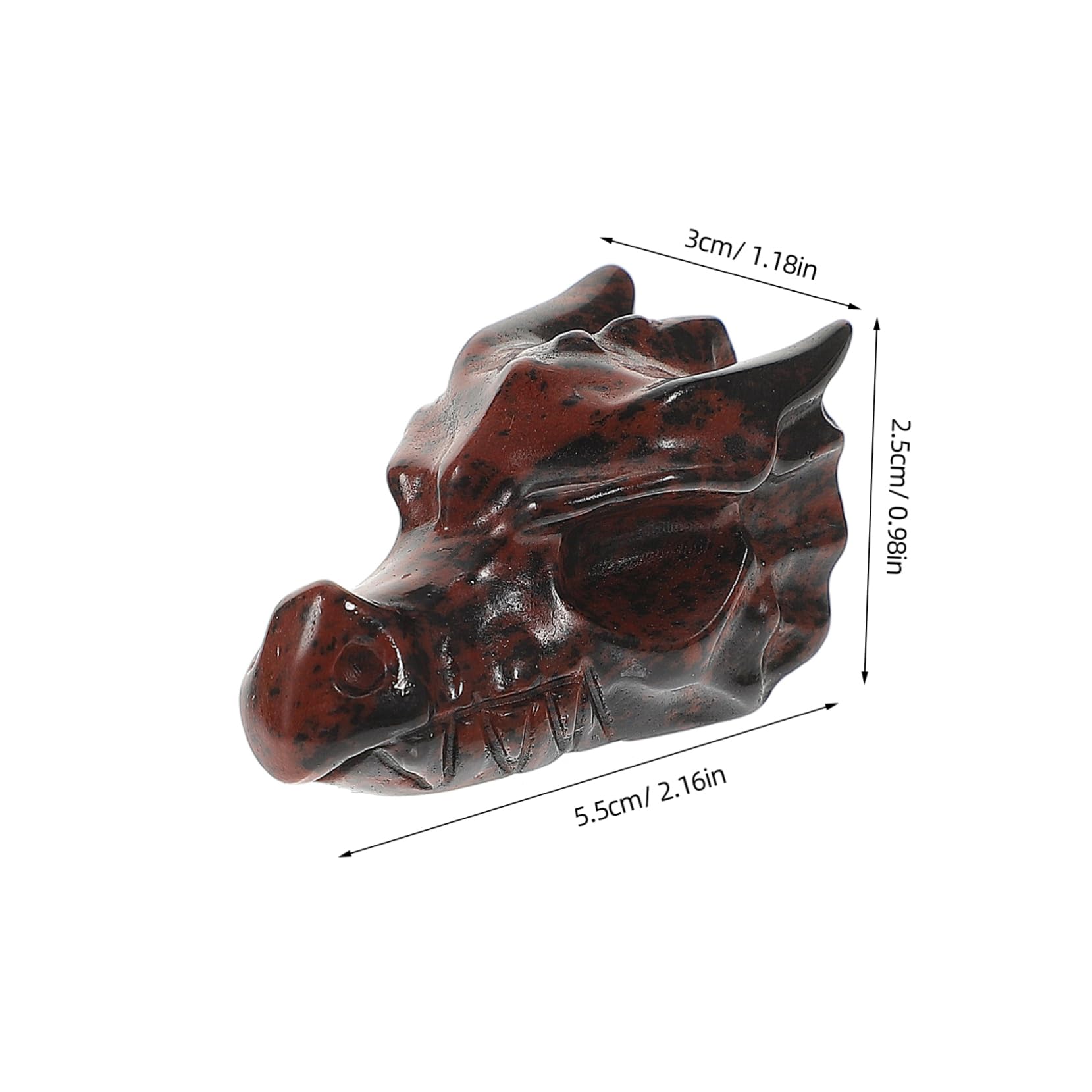 Crystal Dragon Skull Decor - Unique Home & Office Ornament for Desktop & Tabletop