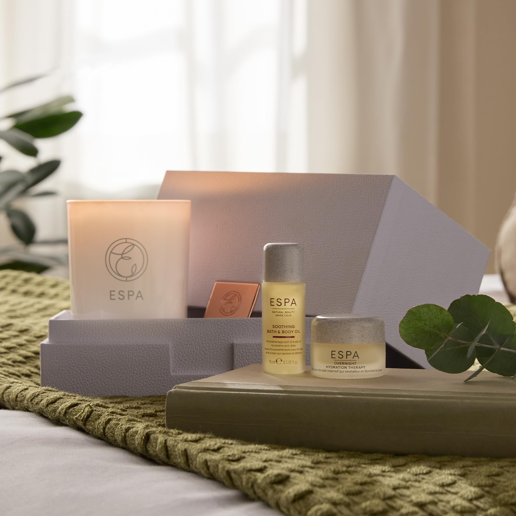 ESPA Soothing Collection Gift Set - Luxurious Skincare Set Worth $104 | Perfect for Relaxation, Spa Days & Self-Care Gifts