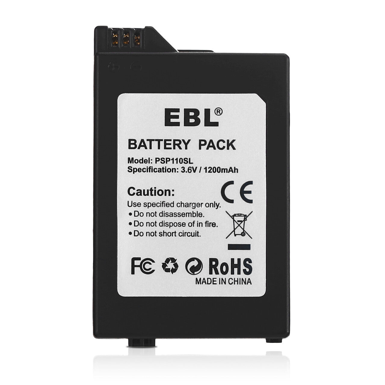 EBL 3.6V Lithium-ion Rechargeable Battery Pack for Sony PSP 2000/3000/PSP S110 Gaming Console - Long Lasting Power for Extended Gaming Sessions