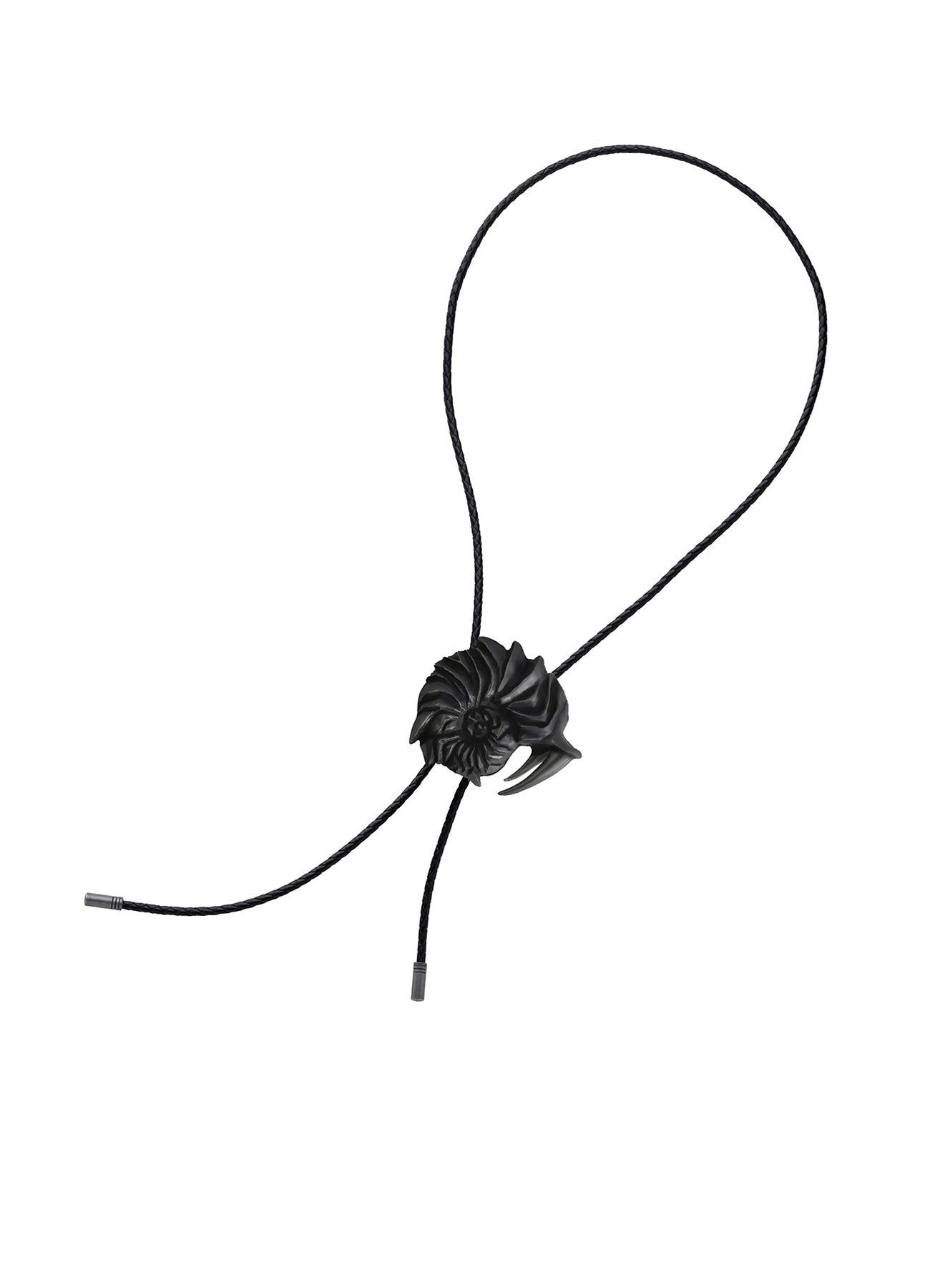Vintage Brass & Leather Vortex Necklace in Silver Finish – Perfect for Boho, Gothic, and Everyday Fashion Jewelry