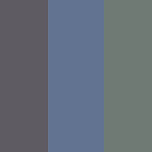 Matte Dark Gray, Blue, Green