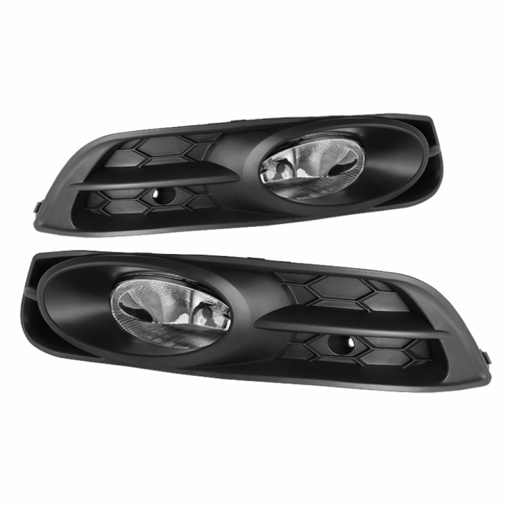 2012-2013 Honda Civic Fog Lights - Spyder Clear Pair with Switch (FL-HC2012-2D-C) | 5070432 - Upgrade Your Night Driving Visibility & Style