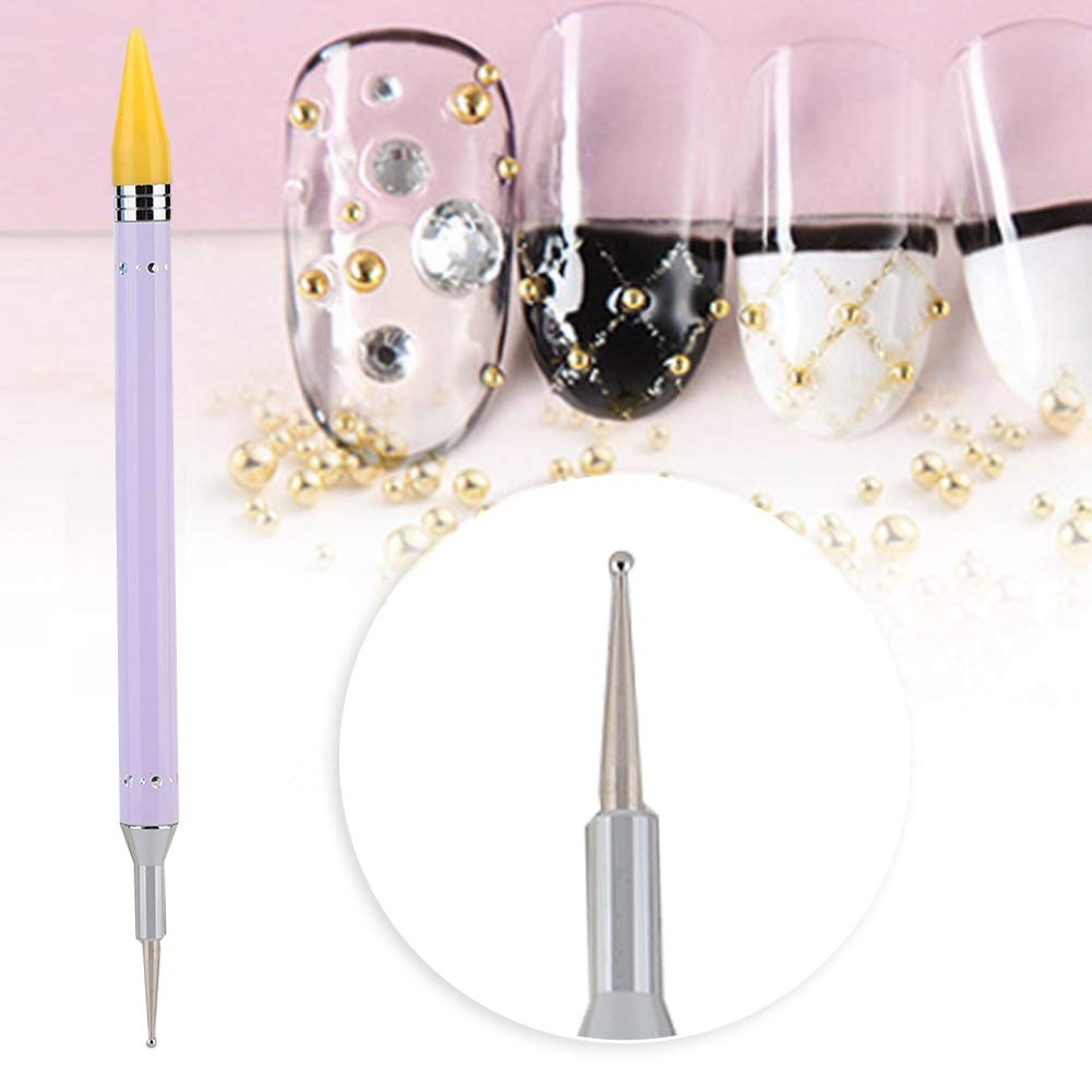 Dual Ended Nail Dotting Pen - Professional Nail Art Dotting Tool for Drawing, Painting & Wax Stone Picking - Candy Color Manicure Set for Salon & Home Use - Perfect for DIY Nail Designs & Professional Manicures
