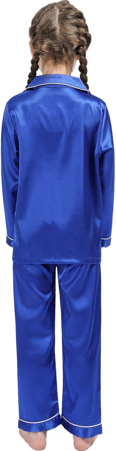Kids Silk Satin Pajama Set - Long Sleeve Sleepwear for Girls & Boys | Cozy Bedtime & Lounging