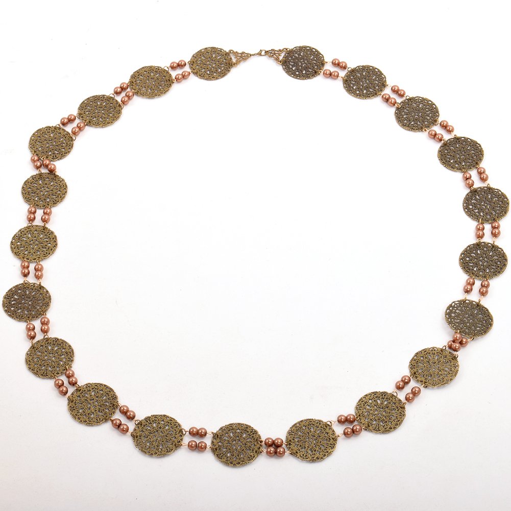 GRACEART Tudor Chain of Office Livery Collar Necklace - 6 Elegant Styles for Renaissance Fairs, Historical Reenactments & Medieval Costume Accessories