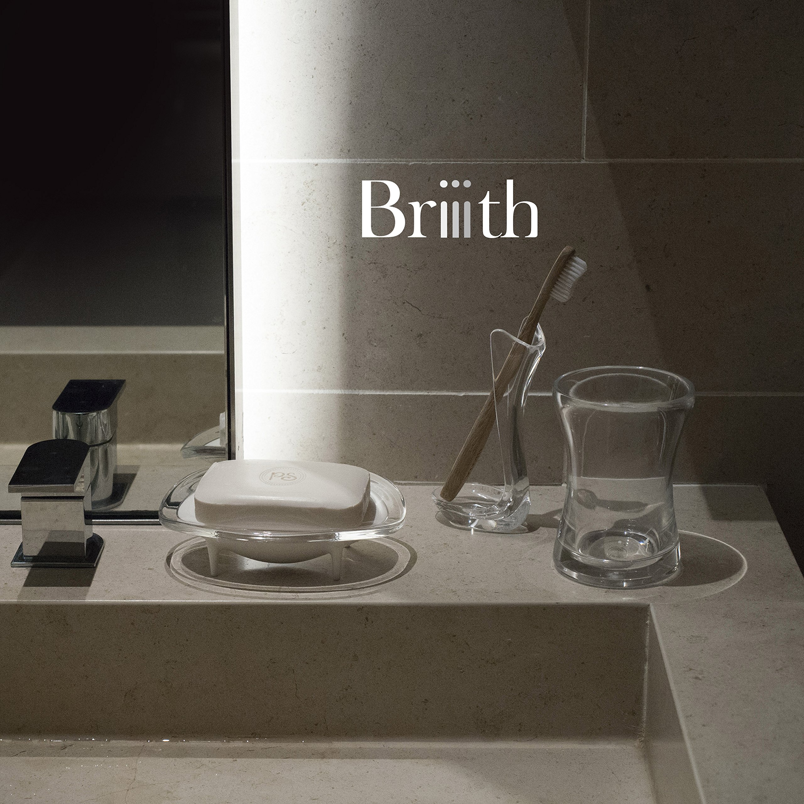 Clear Ocean Soap Dish - Bathroom & Kitchen Organizer
