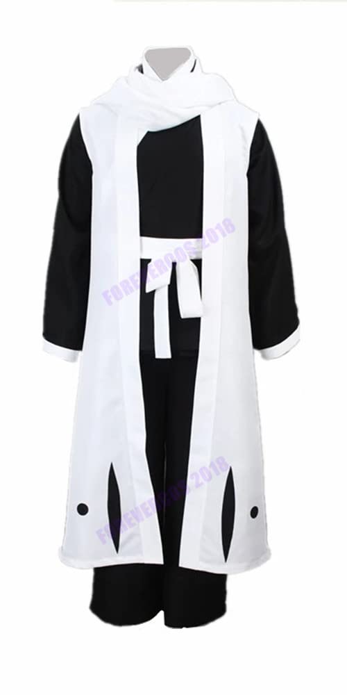 Premium Anime Byakuya Kuchiki Cosplay Costume Full Set - Bleach Captain Outfit for Halloween, Conventions & Roleplay