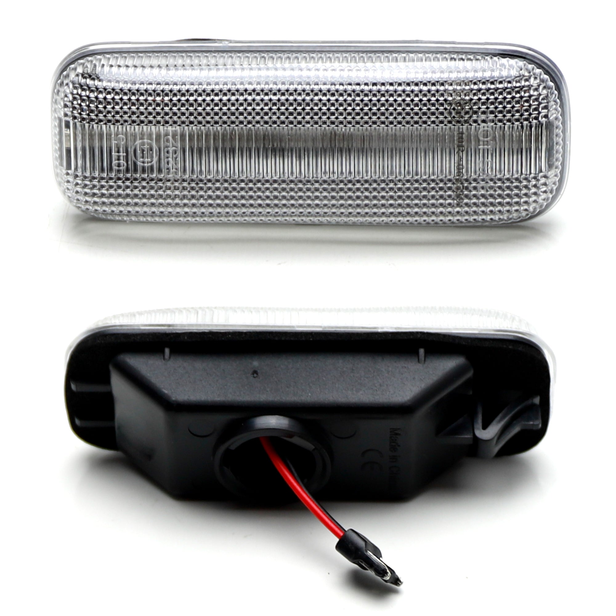 Amber LED Strip Fender Side Markers for 1998-2003 Mercedes W163 ML - Clear Lens, Bright Turn Signal Lights - Perfect for Night Driving & Off-Road Adventures