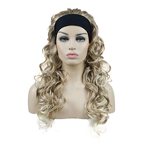 Extra Long Curly Headband Wig for Women - Soft & Natural Looking Synthetic Hair - Perfect for Cosplay, Costume Parties & Daily Fashion