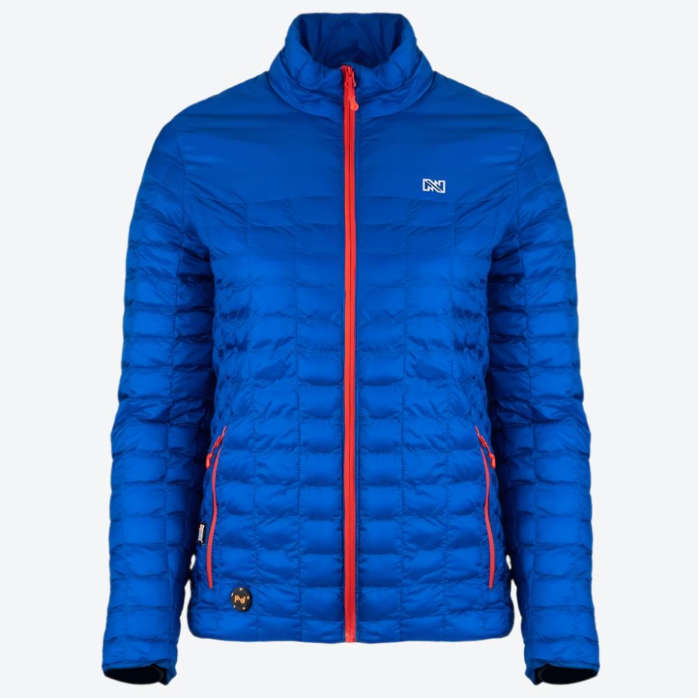 Women's Backcountry Heated Jacket - Battery-Powered Winter Coat with Adjustable Heat, Windproof & Waterproof for Skiing, Hiking & Outdoor Adventures (Buffalo Blue)