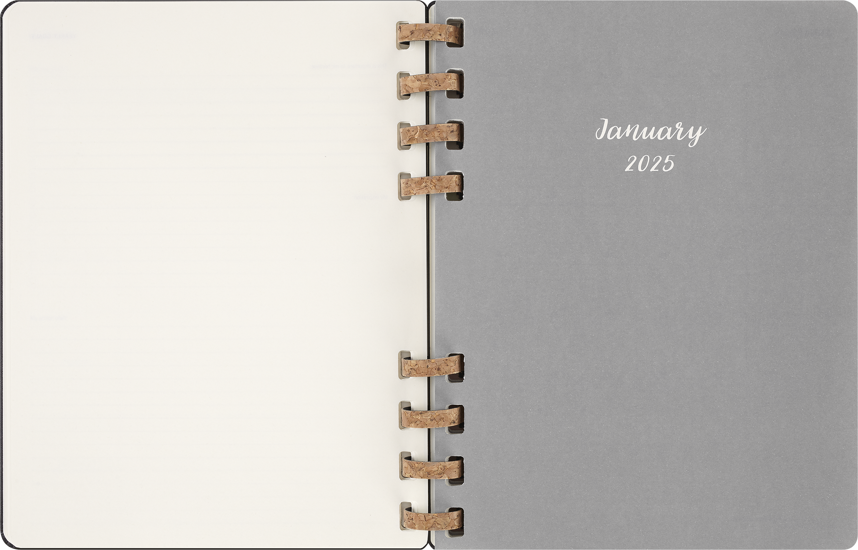 2025 Moleskine 12-Month Spiral Bound Weekly Planner - Hard Cover Notebook, 7.5